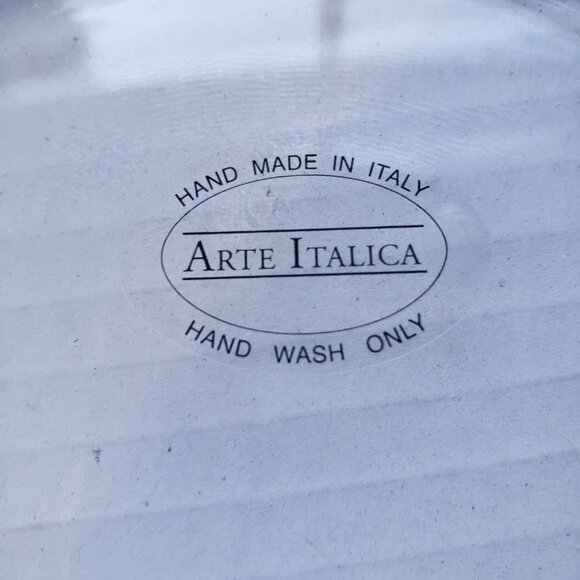 NEW! Arte Italica Vittorio Gold Glass Salad Plates Set of 4 VIT3098G - Picture 3 of 7